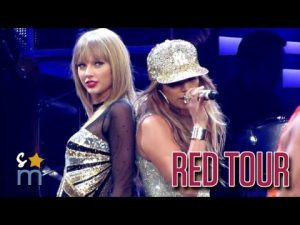 Video Thumbnail For Youtube Video Taylor Swift E Jennifer Lopez Cantano &Quot;Jenny From The Block&Quot; Al Red Tour