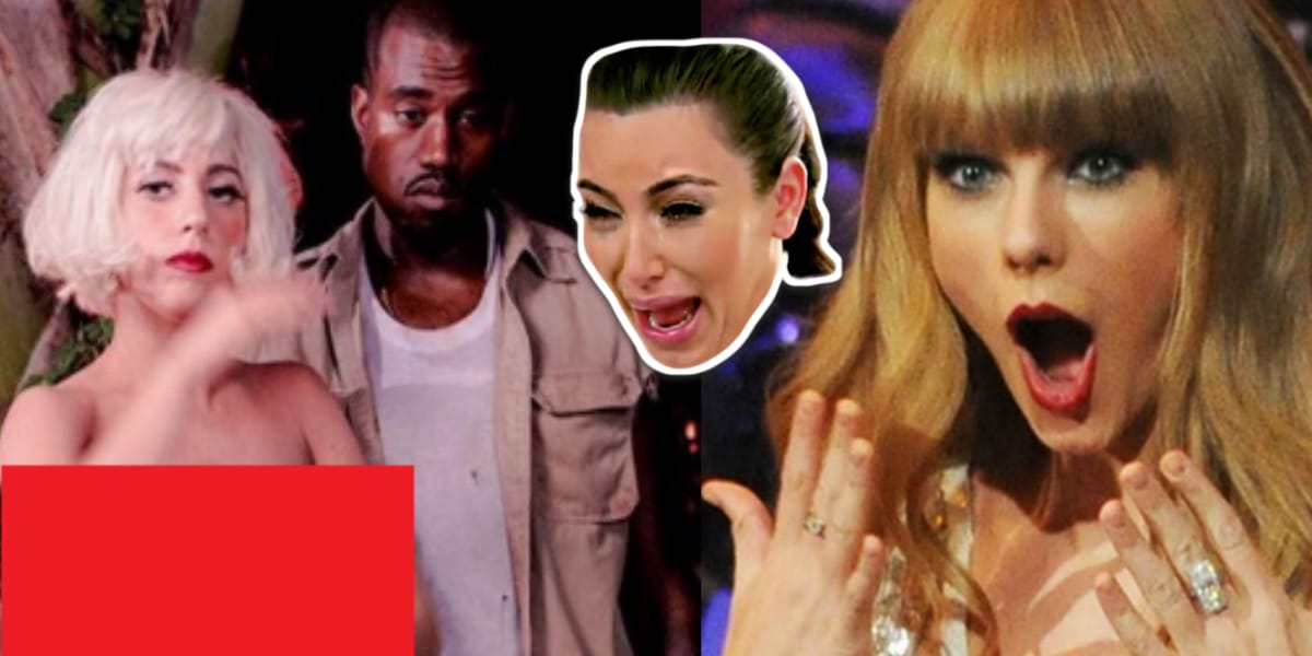 Gaga-Naked-Kanye