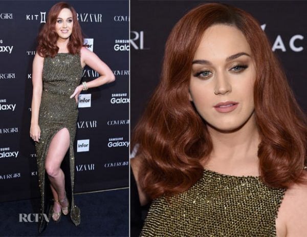 Katy Perry Look Capelli: 10 Tagli E Colori Sfoggiati Dalla Popstar! 10 Katy-Perry-In-Saint-Laurent-2015-Harper-S-Bazaar-Icons-Event