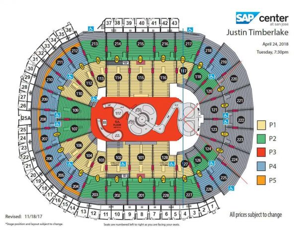 Justin Timberlake Seat Map B6E569A3Fb