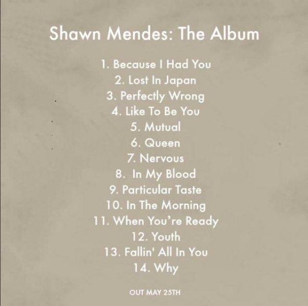 Shawn Mendes svelate uscita, copertina e tracklist ufficiali del nuovo
