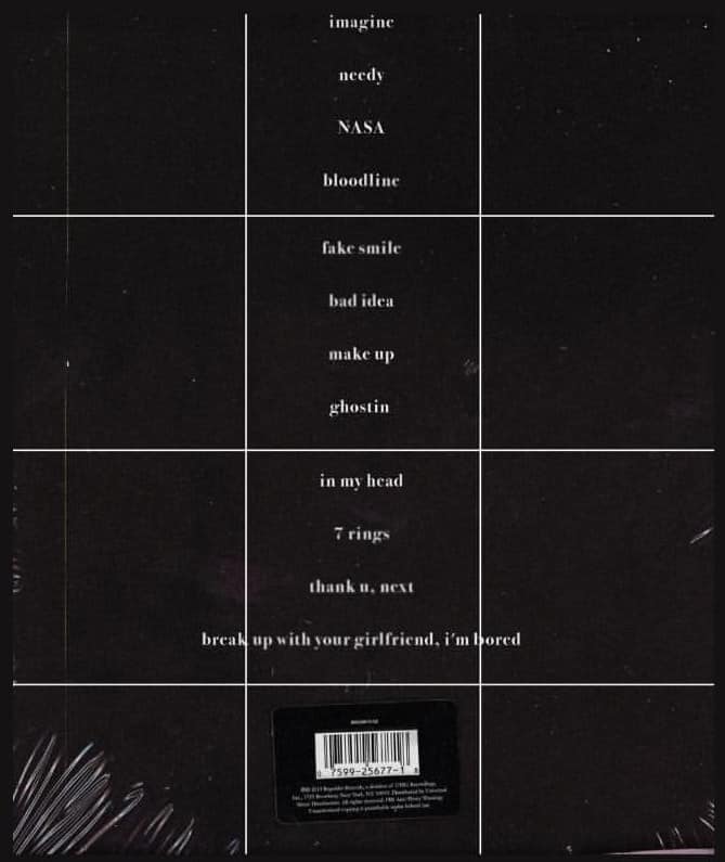 Tracklist Thank U Next