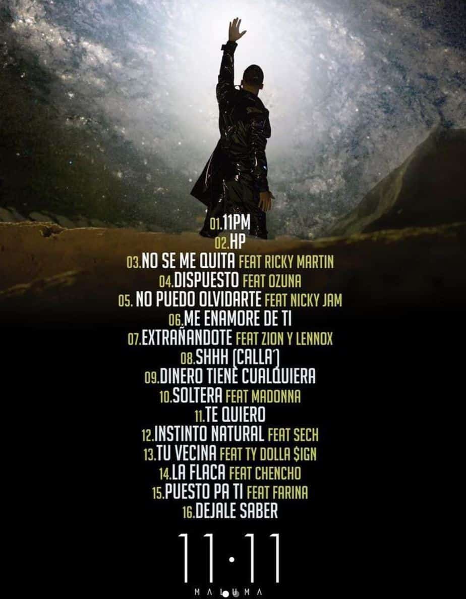 Maluma Tracklist