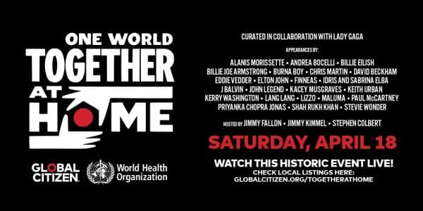 lady gaga together at home line up x