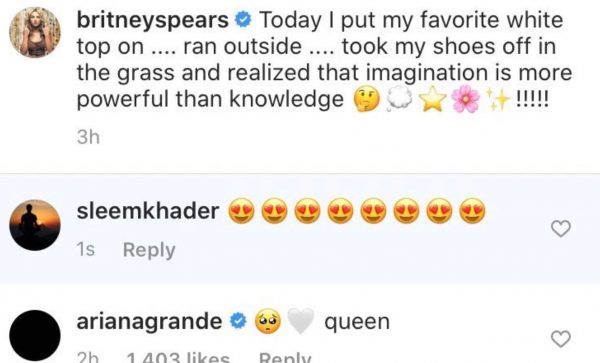 Ariana Grande É Una Fan Di Britney Spears, Il Commento Inequivocabile. 2 Queen Brit