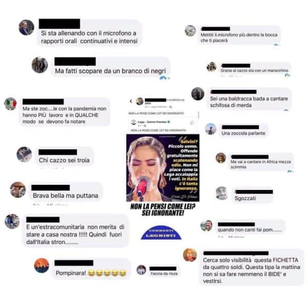 Elodie Insultata Pesantemente Dai Leghisti Sui Social Dopo L'Attacco A Salvini. 2 Elodie Insultata