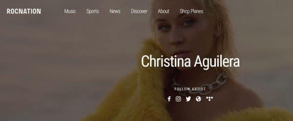 Christina Aguilera: Un Nuovo Inizio, Ha Firmato Con La Roc Nation Di Jay-Z 2 Roc Nation Aguilera