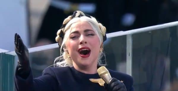 Lady Gaga inno americano inauguration day.