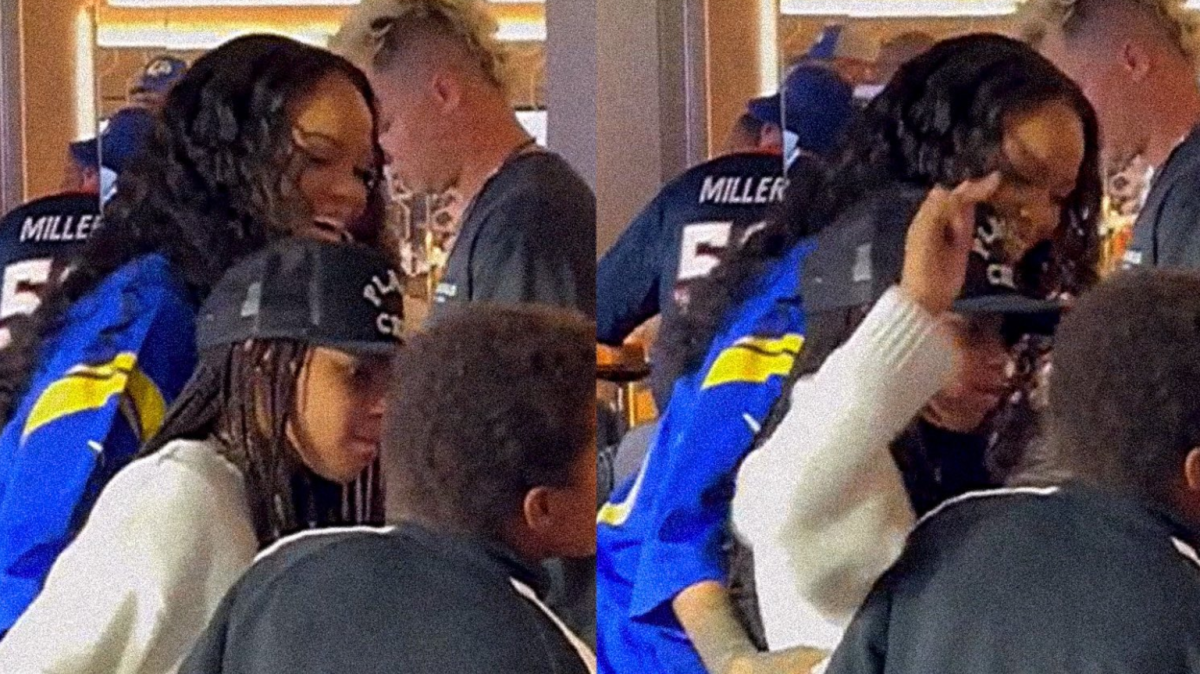 Zia Rihanna E Blue Ivy Insieme Ad Una Partita Di Football 1 Rihanna Blue Ivy