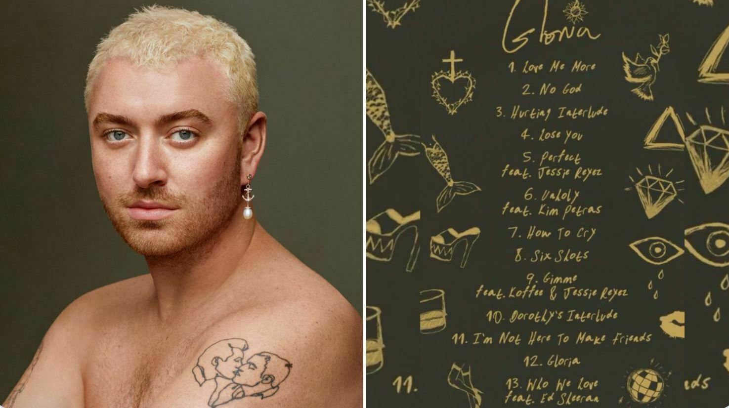 Sam Smith, la tracklist di Gloria, ci sarà anche Ed Sheeran.